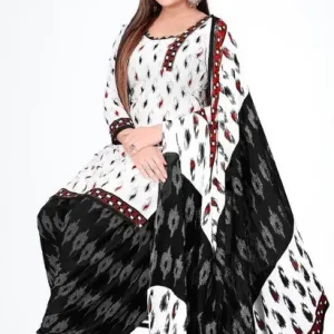 Unstitched Crepe Salwar Suit Material Paisley