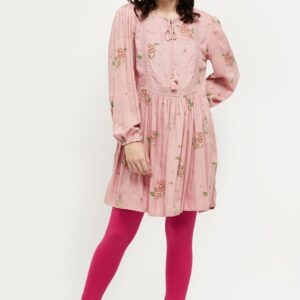 Women Solid Elasticated Churidar-Pink Shade